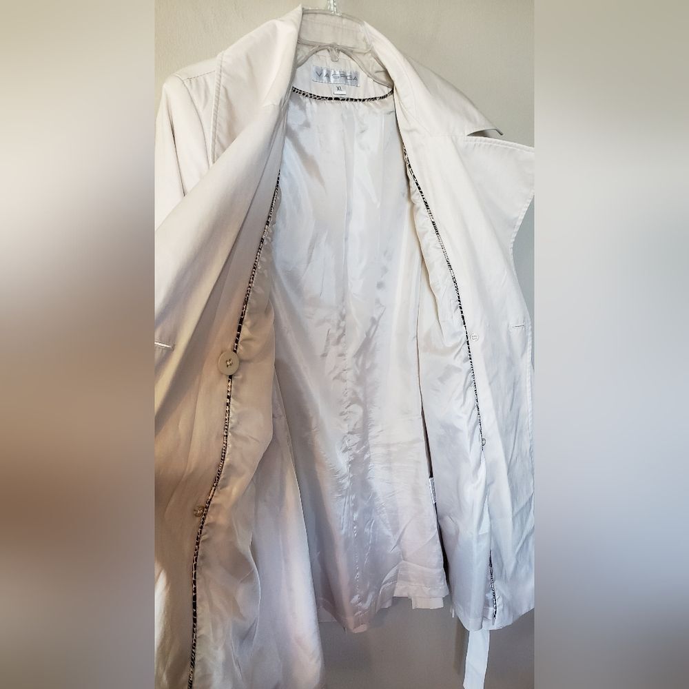 Via Spiga Women's Double Breasted Pleated Lightweight Jacket Size XL - Picture 5 of 13